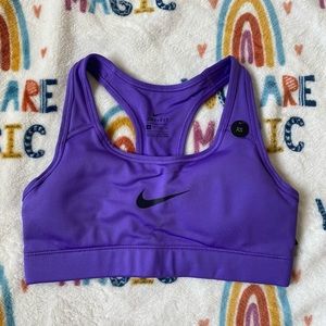 purple nike sports bra